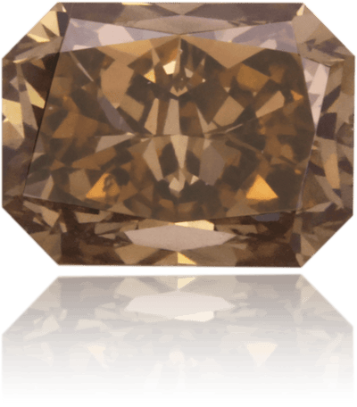 Natural Brown Diamond Rectangle 1.75 ct Polished