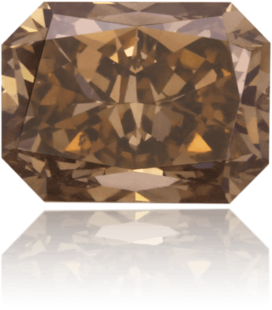 Natural Brown Diamond Rectangle 1.75 ct Polished