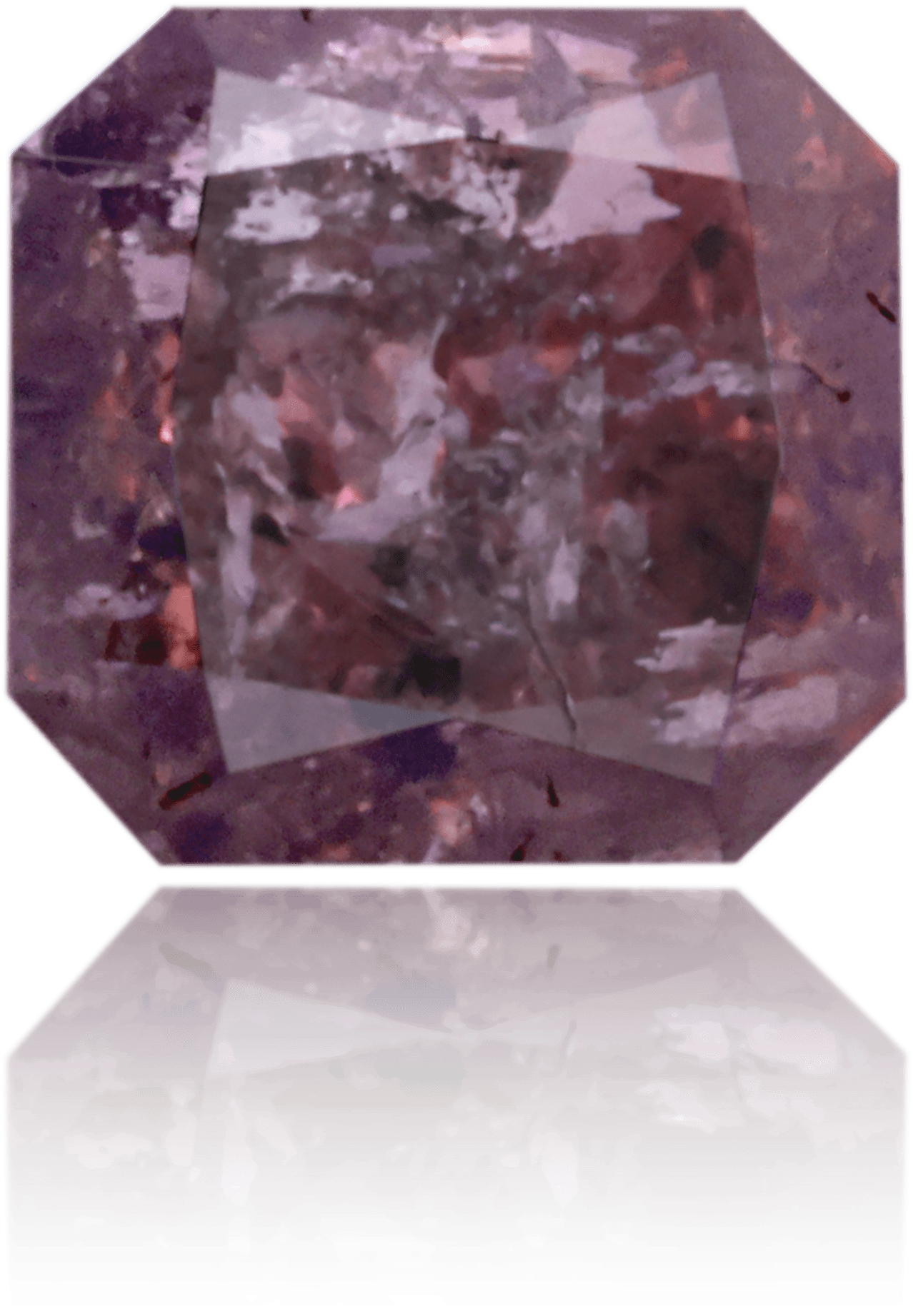 Natural Purple Diamond Square 1.47 ct Polished