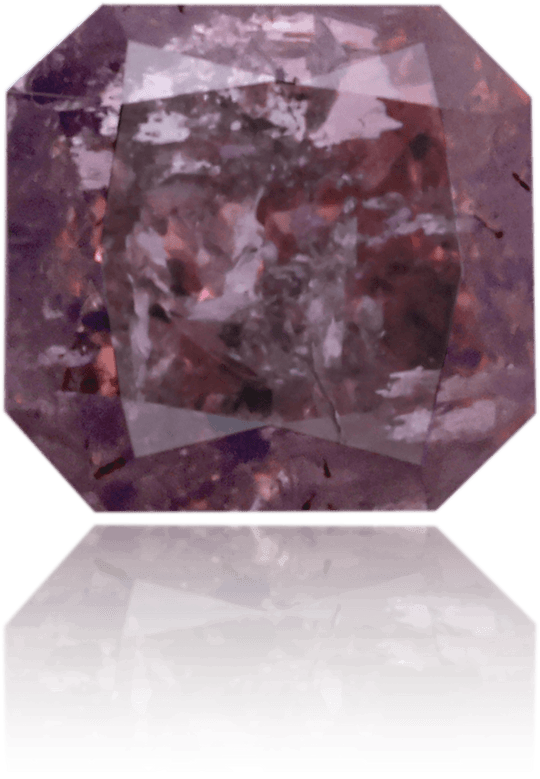 Natural Purple Diamond Square 1.47 ct Polished