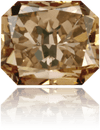Natural Brown Diamond Rectangle 1.32 ct Polished