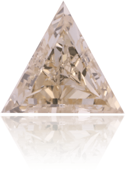 Natural Brown Diamond Triangle 0.58 ct Polished