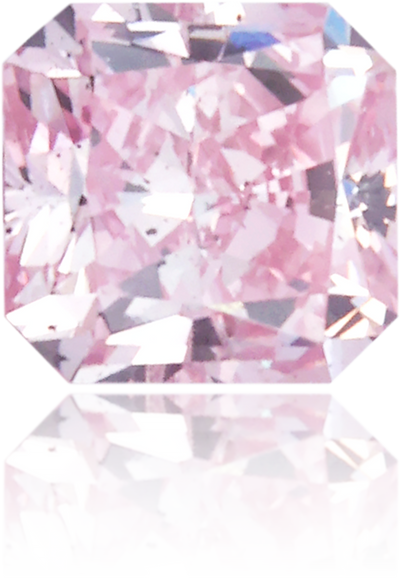 Natural Pink Diamond Square 0.41 ct Polished