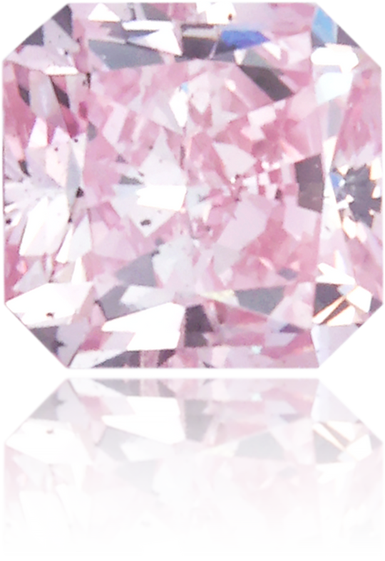Natural Pink Diamond Square 0.41 ct Polished