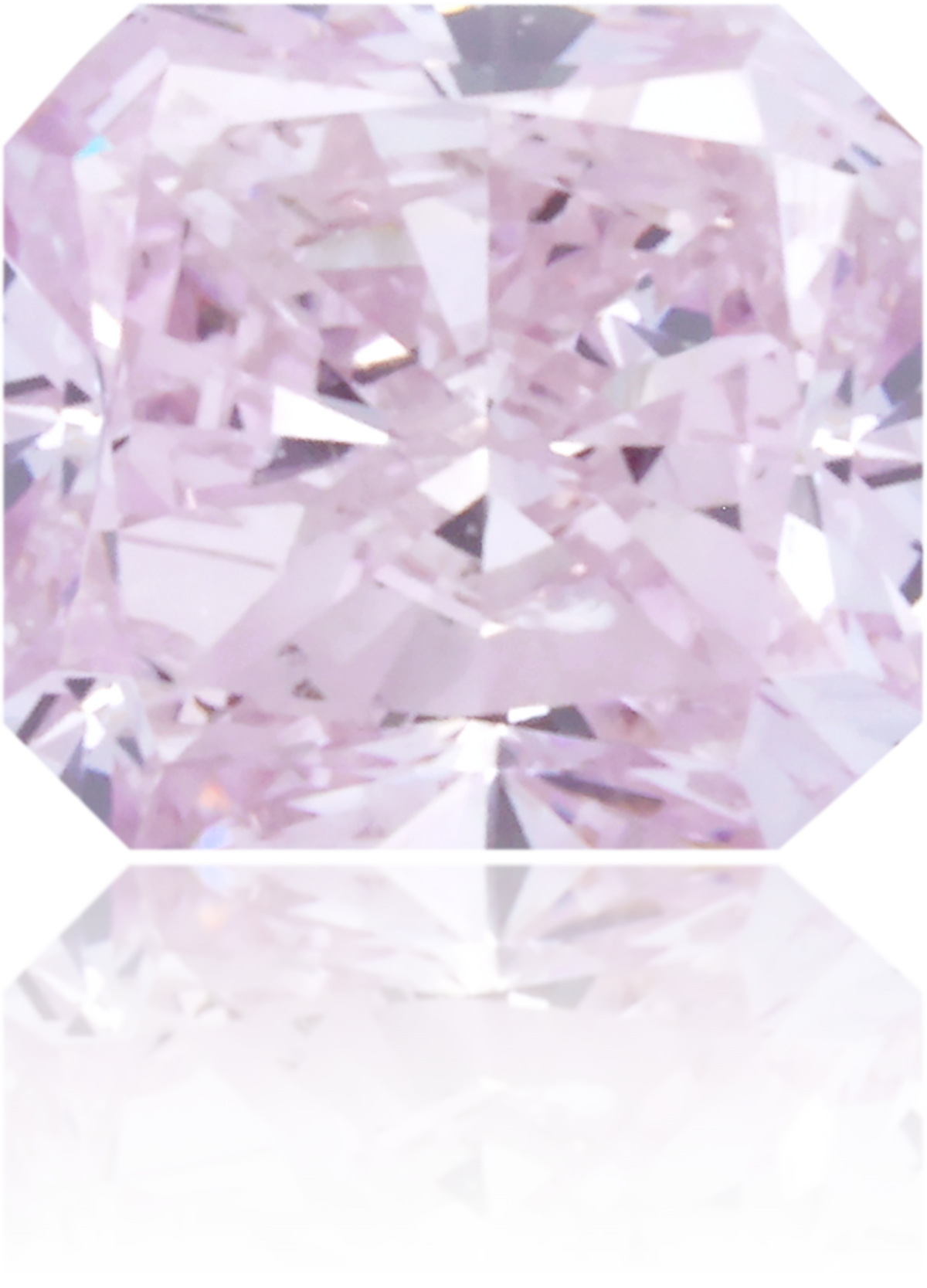 Natural Purple Diamond Rectangle 0.60 ct Polished