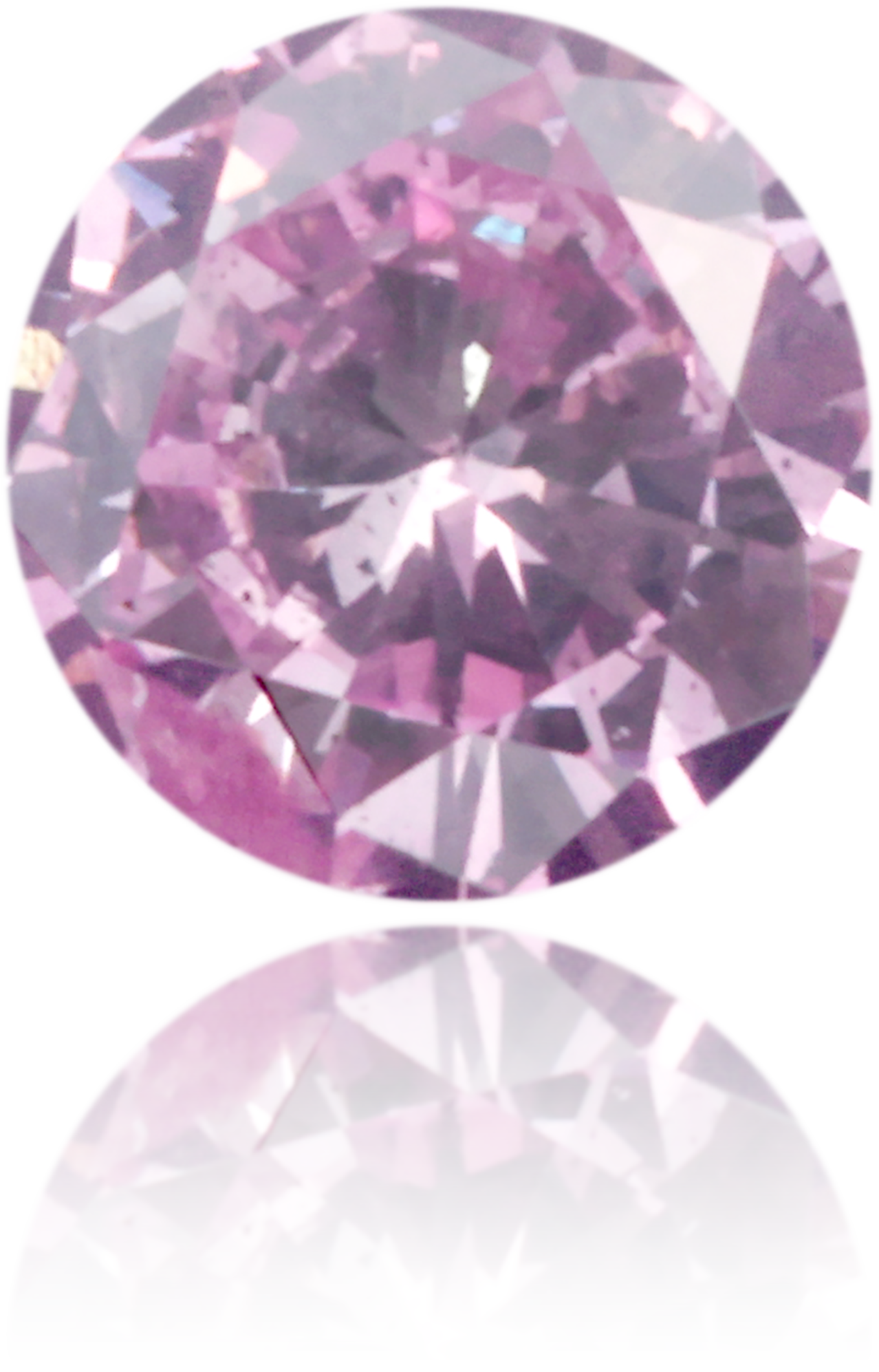 Natural Purple Diamond Round 0.14 ct Polished
