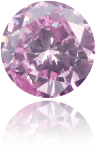 Natural Purple Diamond Round 0.14 ct Polished