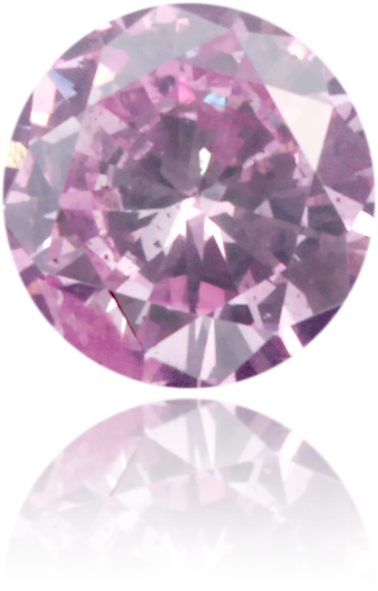Natural Purple Diamond Round 0.14 ct Polished