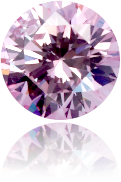 Natural Purple Diamond Round 0.13 ct Polished