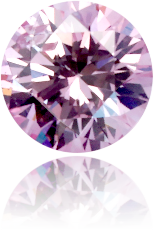 Natural Purple Diamond Round 0.13 ct Polished