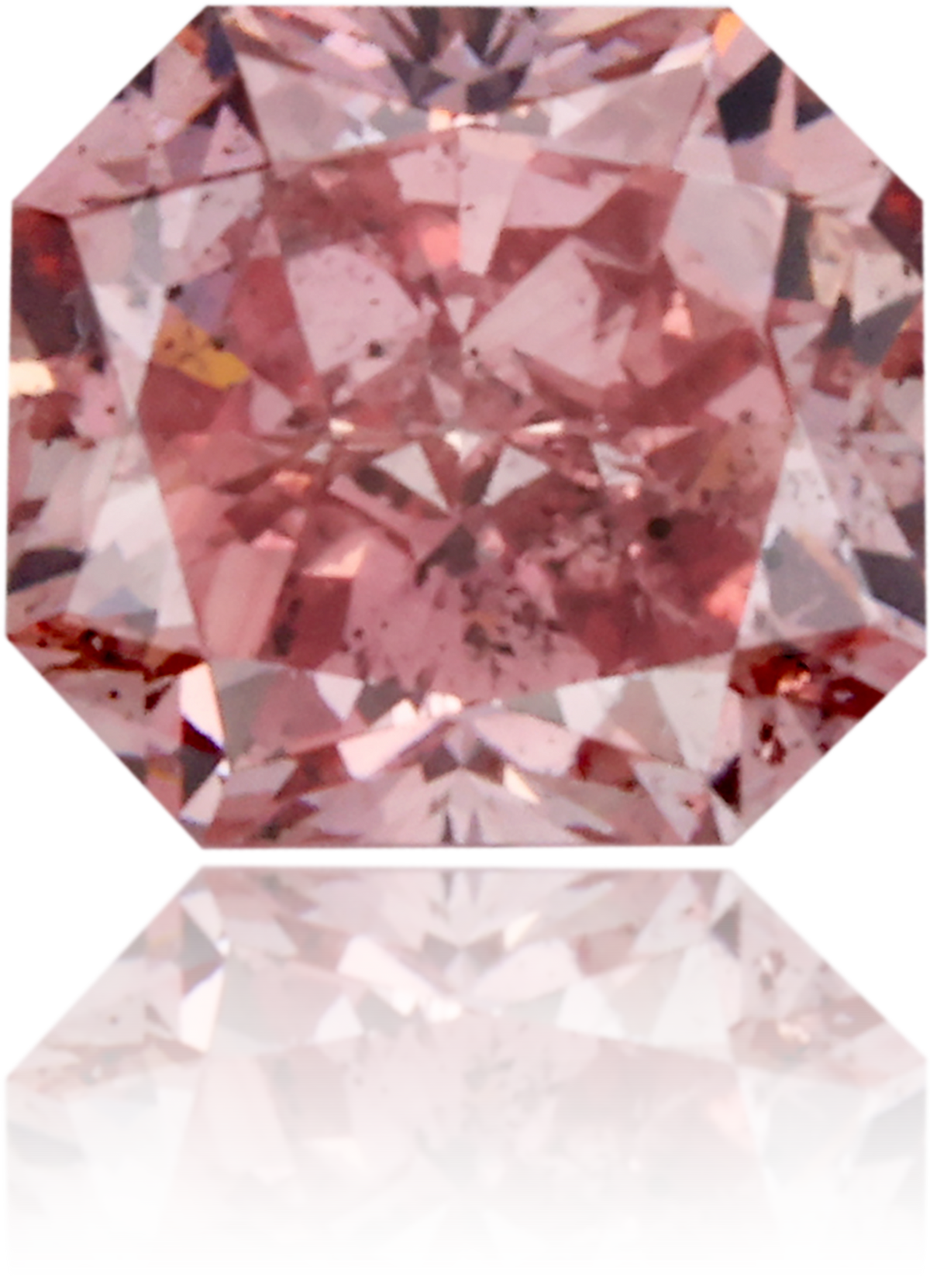 Natural Pink Diamond Rectangle 0.38 ct Polished