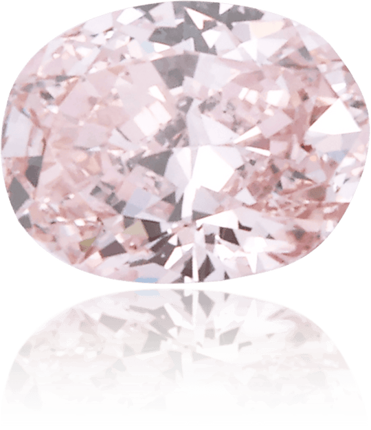 Natural Pink Diamond Oval 0.41 ct Polished