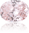 Natural Pink Diamond Oval 0.41 ct Polished