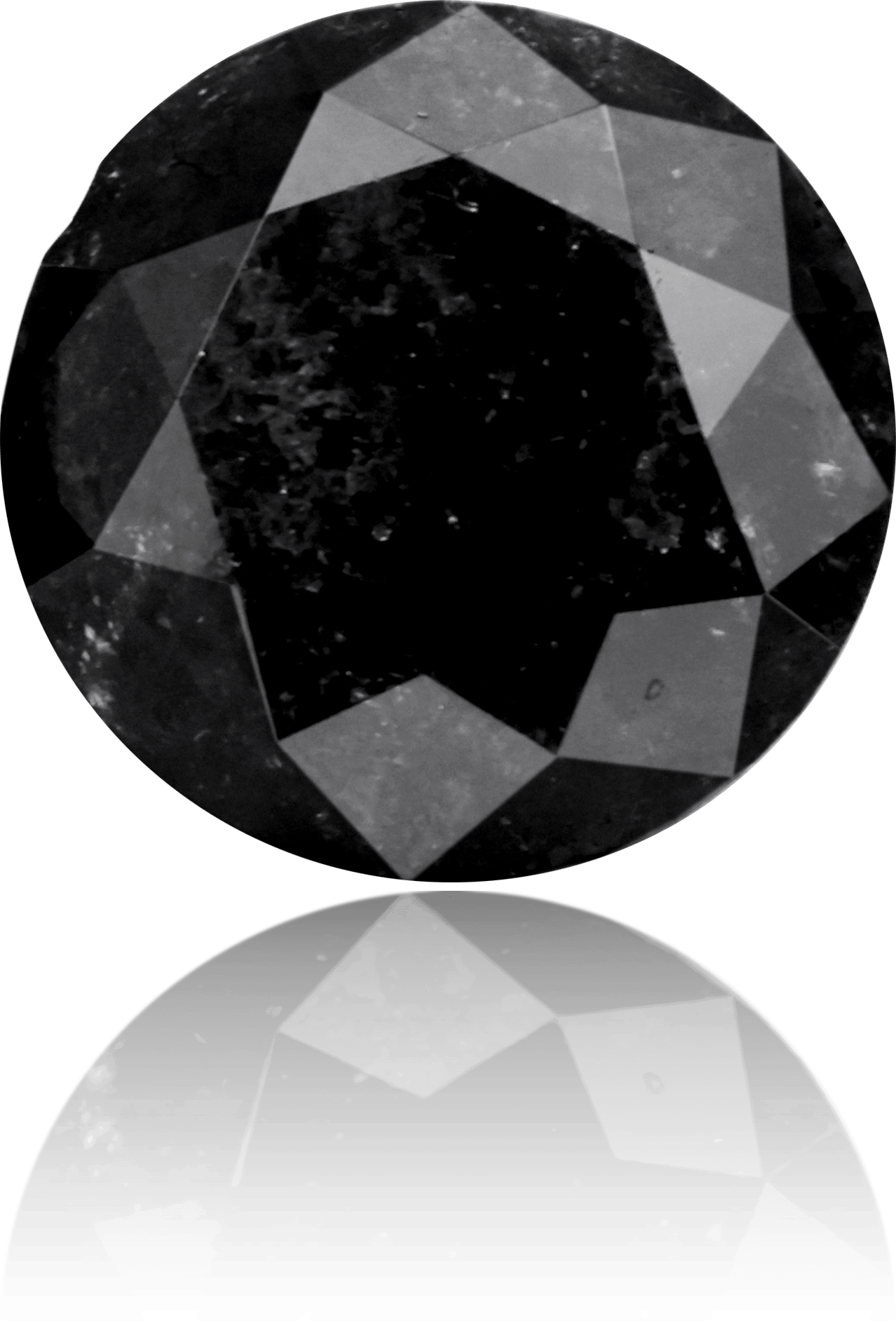 Natural Black Diamond Round 4.79 ct Polished