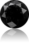 Natural Black Diamond Round 4.96 ct Polished