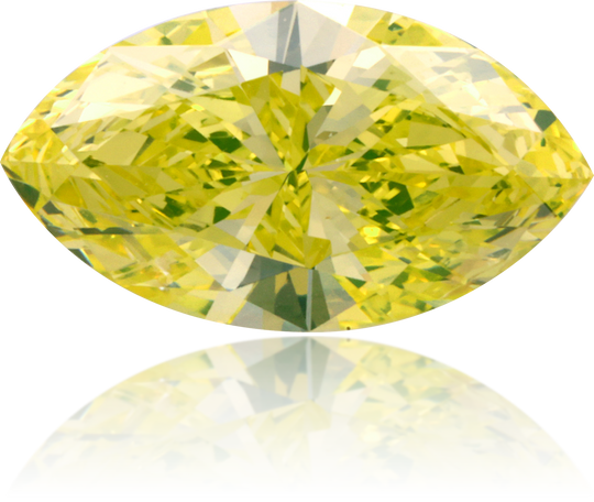 Natural Green Diamond Marquise 0.75 ct Polished