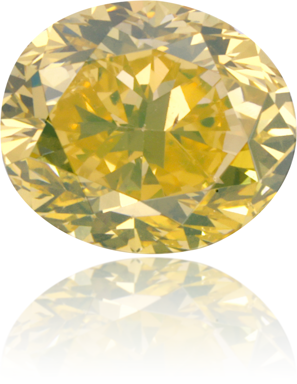 Natural Orange Diamond Oval 1.01 ct Polished