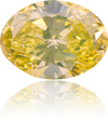 Natural Yellow Diamond Oval 1.10 ct Polished