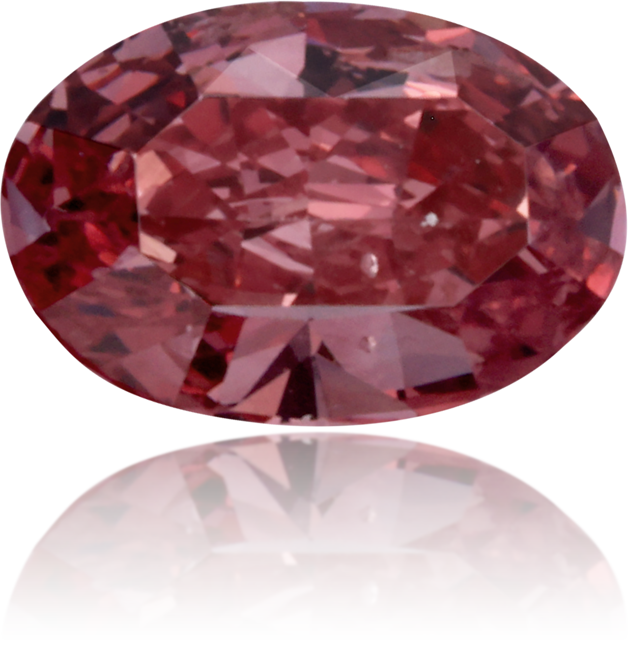 Natural Pink Diamond Oval 0.33 ct Polished