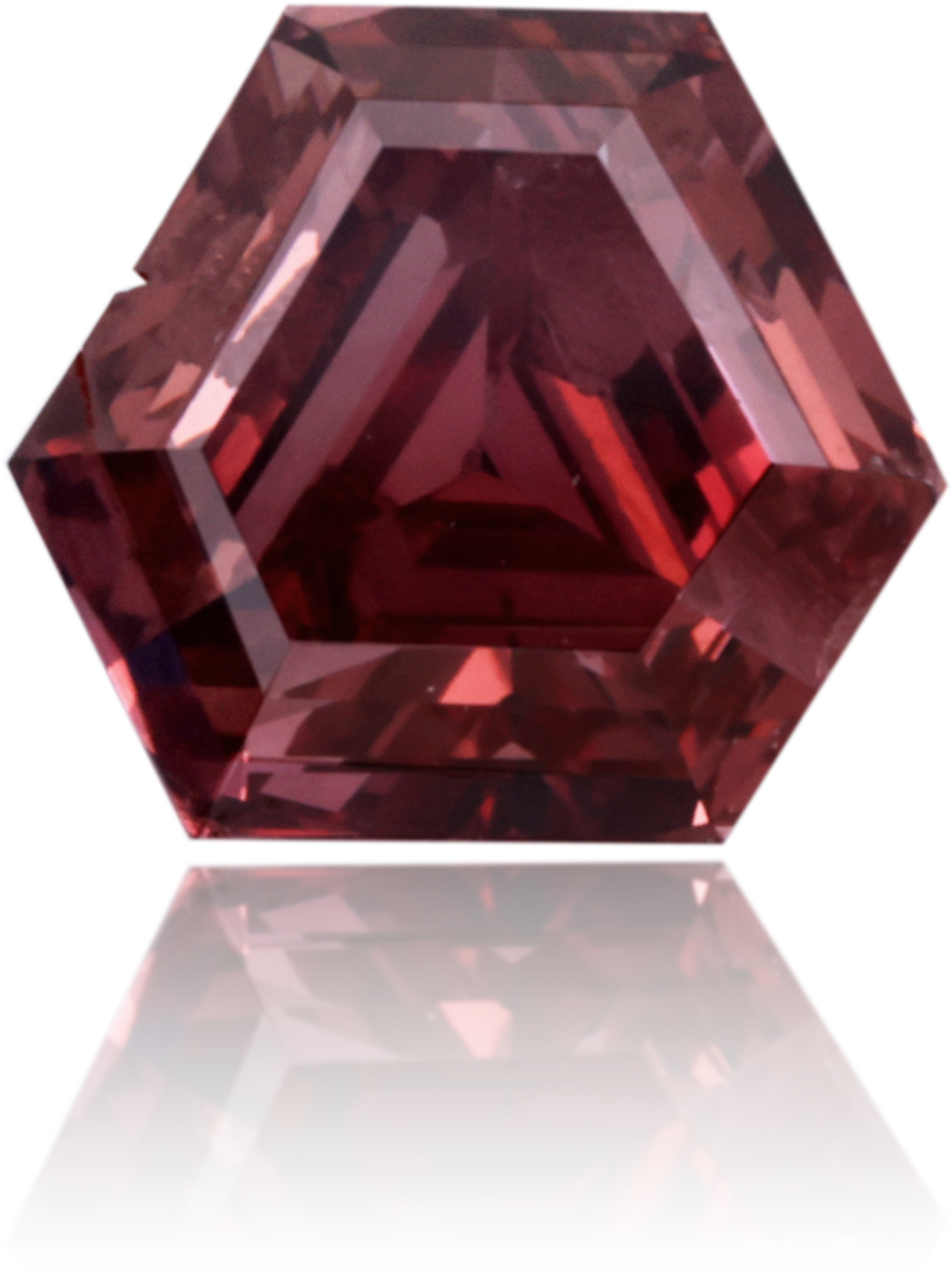 Natural Pink Diamond Triangle 0.51 ct Polished