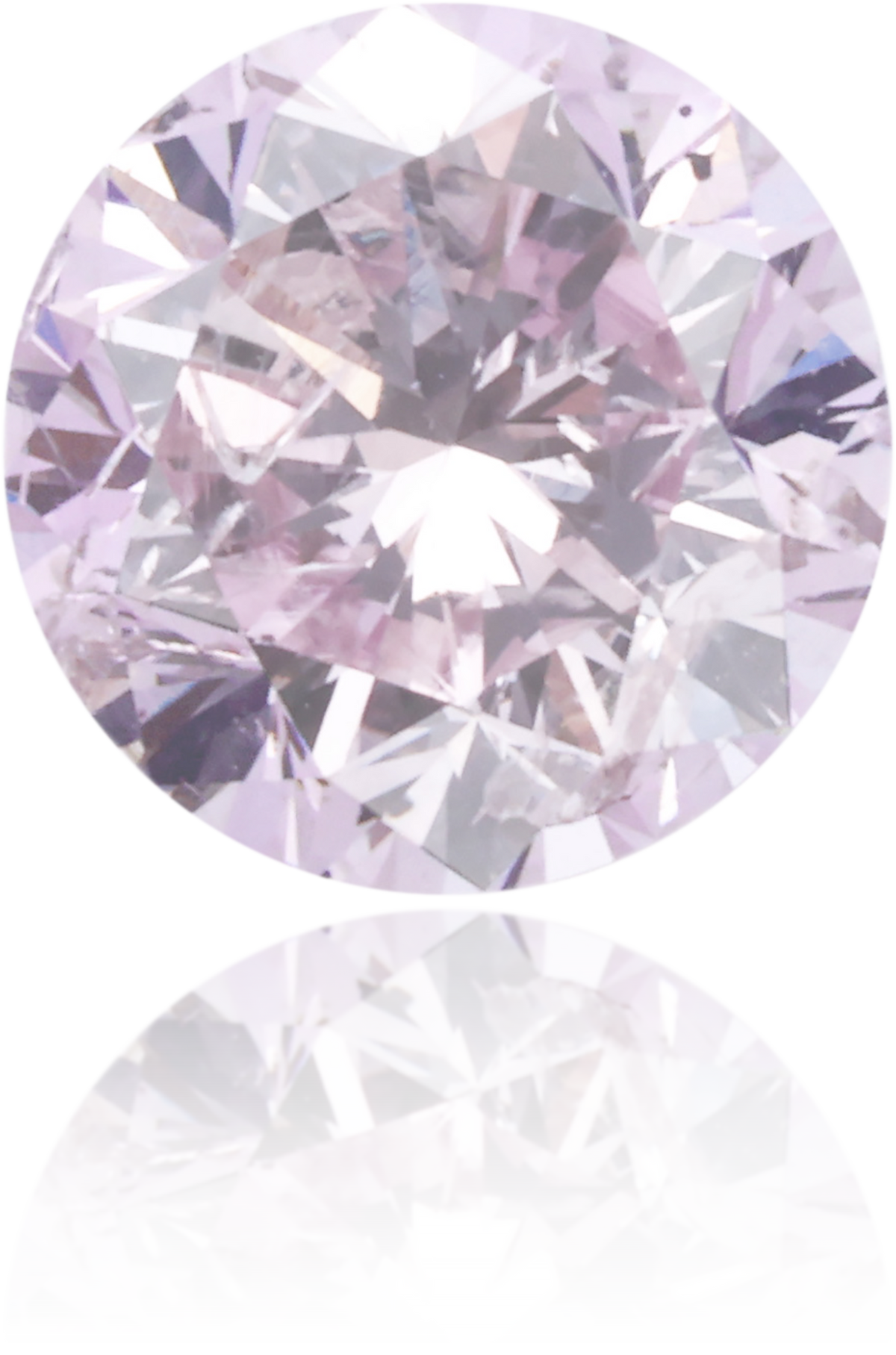 Natural Purple Diamond Round 0.85 ct Polished