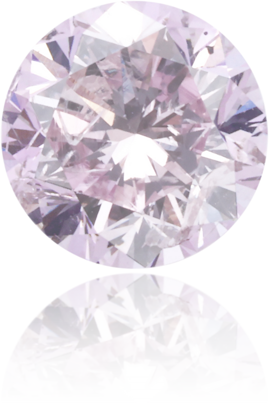 Natural Purple Diamond Round 0.85 ct Polished