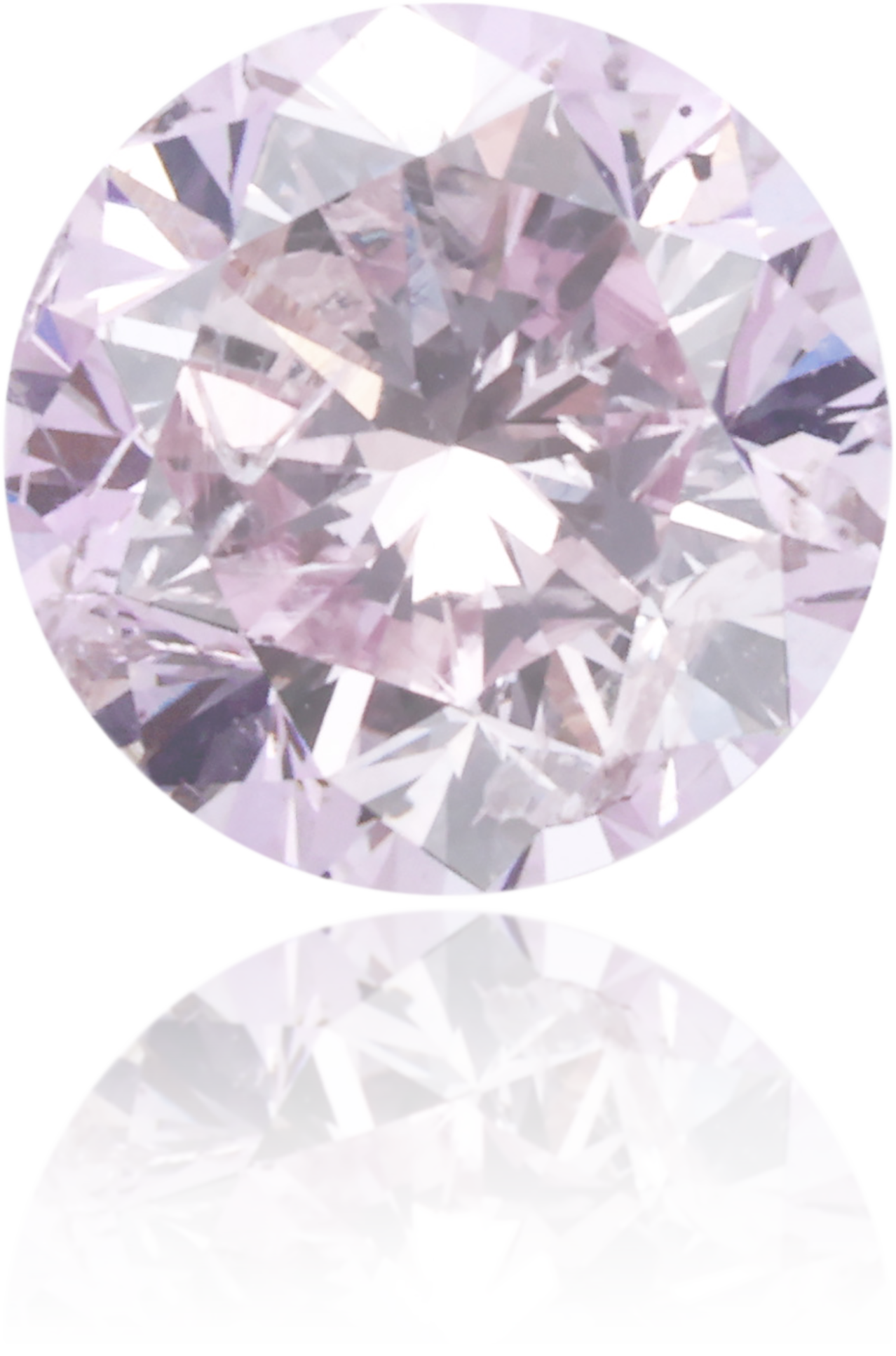 Natural Purple Diamond Round 0.85 ct Polished