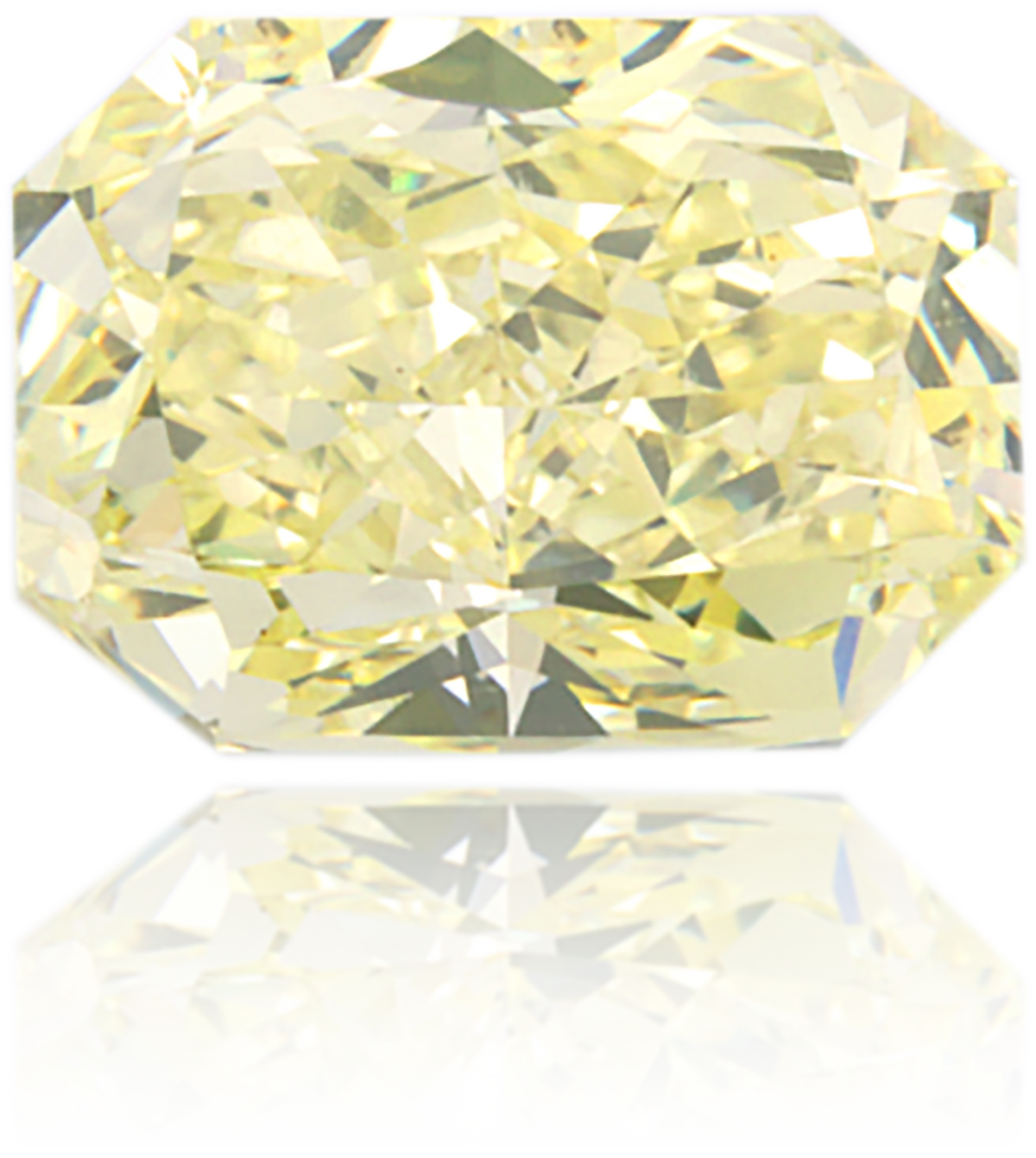 Natural Yellow Diamond Rectangle 0.85 ct Polished