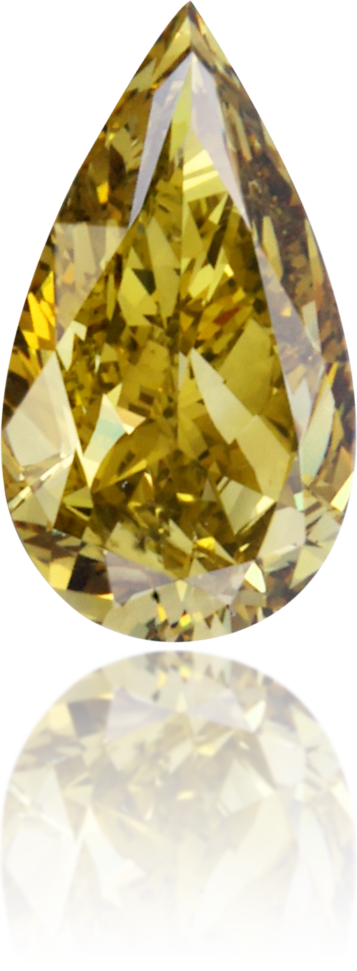 Natural Green Diamond Pear Shape 1.13 ct Polished