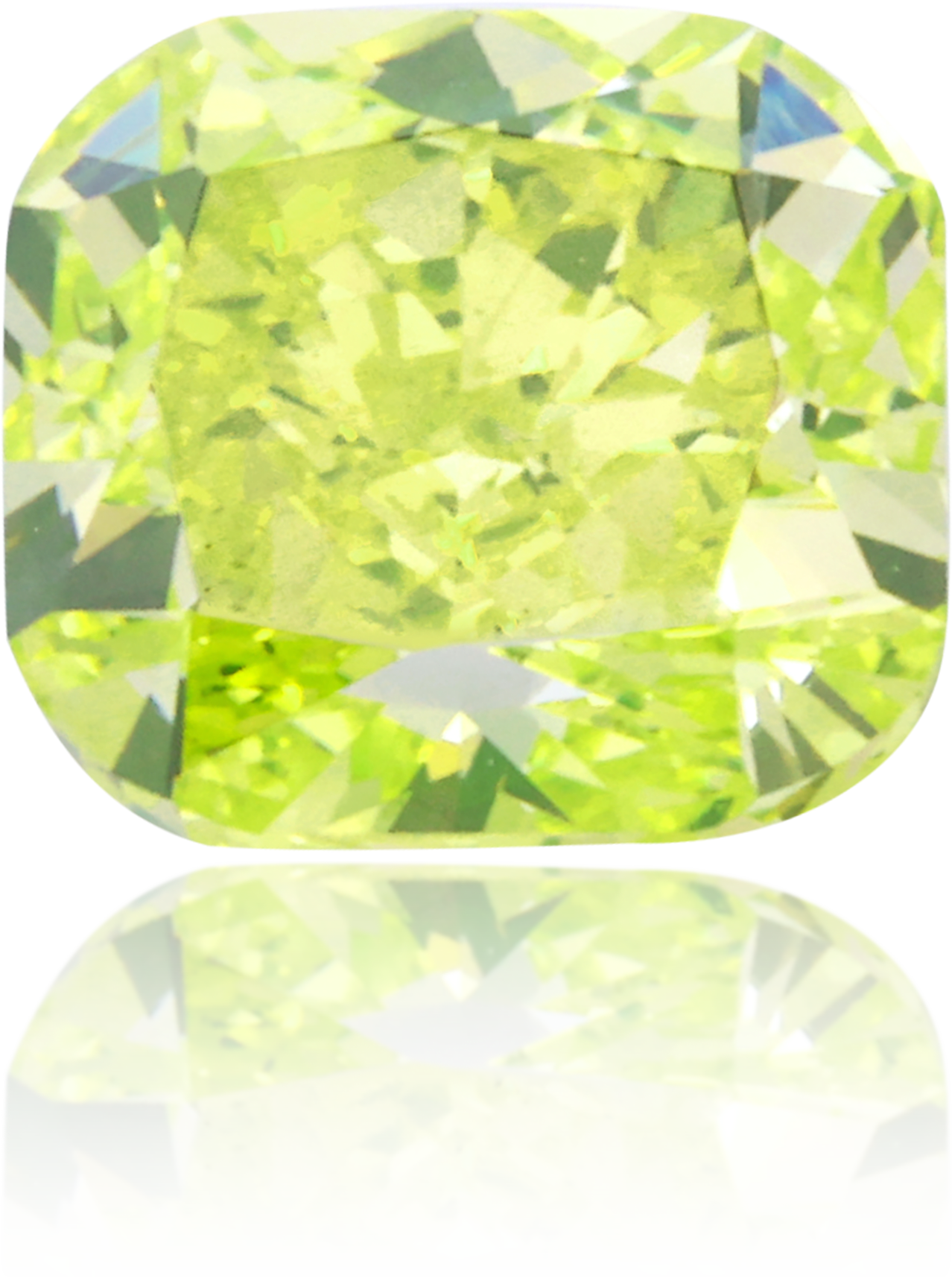 Natural Green Diamond Rectangle 1.16 ct Polished