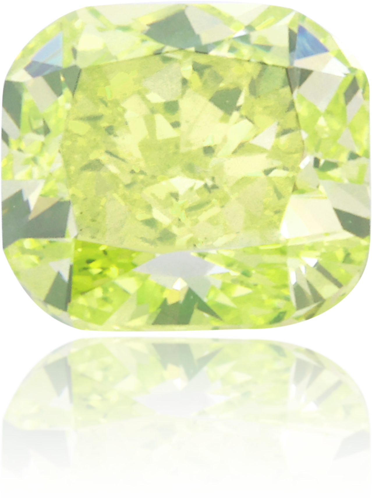 Natural Green Diamond Rectangle 1.16 ct Polished