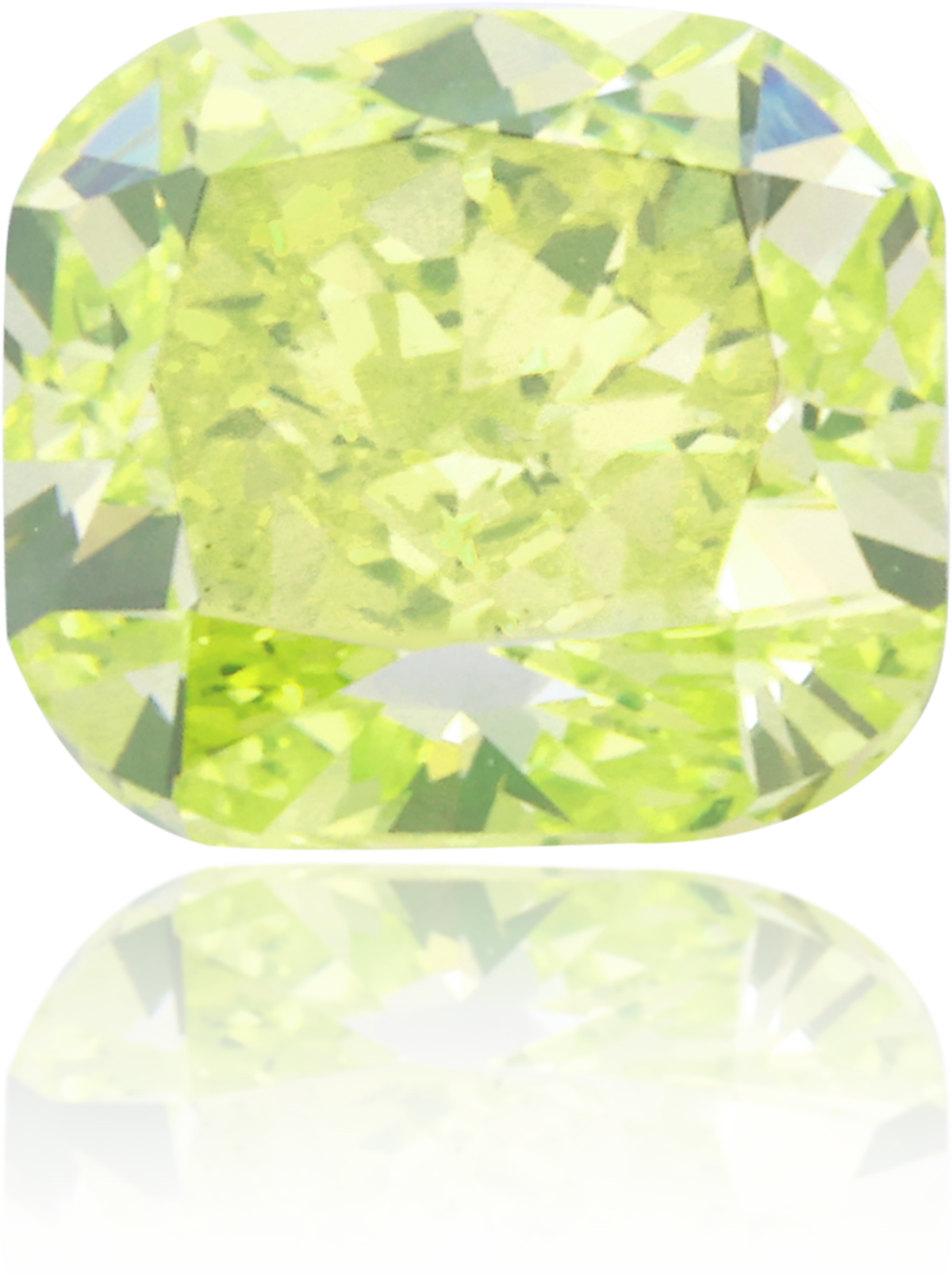 Natural Green Diamond Rectangle 1.16 ct Polished