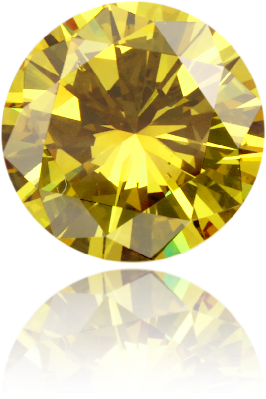 Natural Green Diamond Round 1.37 ct Polished