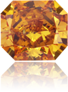Natural Orange Diamond Rectangle 1.43 ct Polished