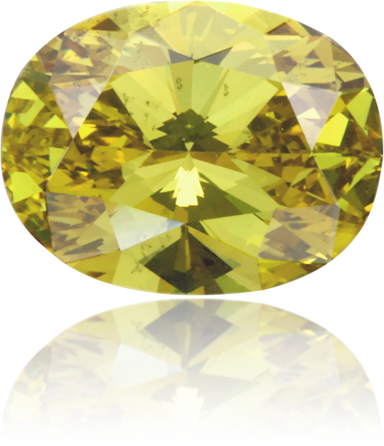 Natural Green Diamond Oval 1.53 ct Polished
