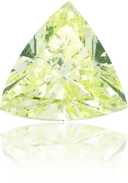 Natural Green Diamond Triangle 1.59 ct Polished