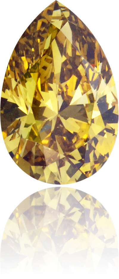 Natural Green Diamond Pear Shape 2.15 ct Polished