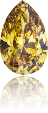 Natural Green Diamond Pear Shape 2.15 ct Polished
