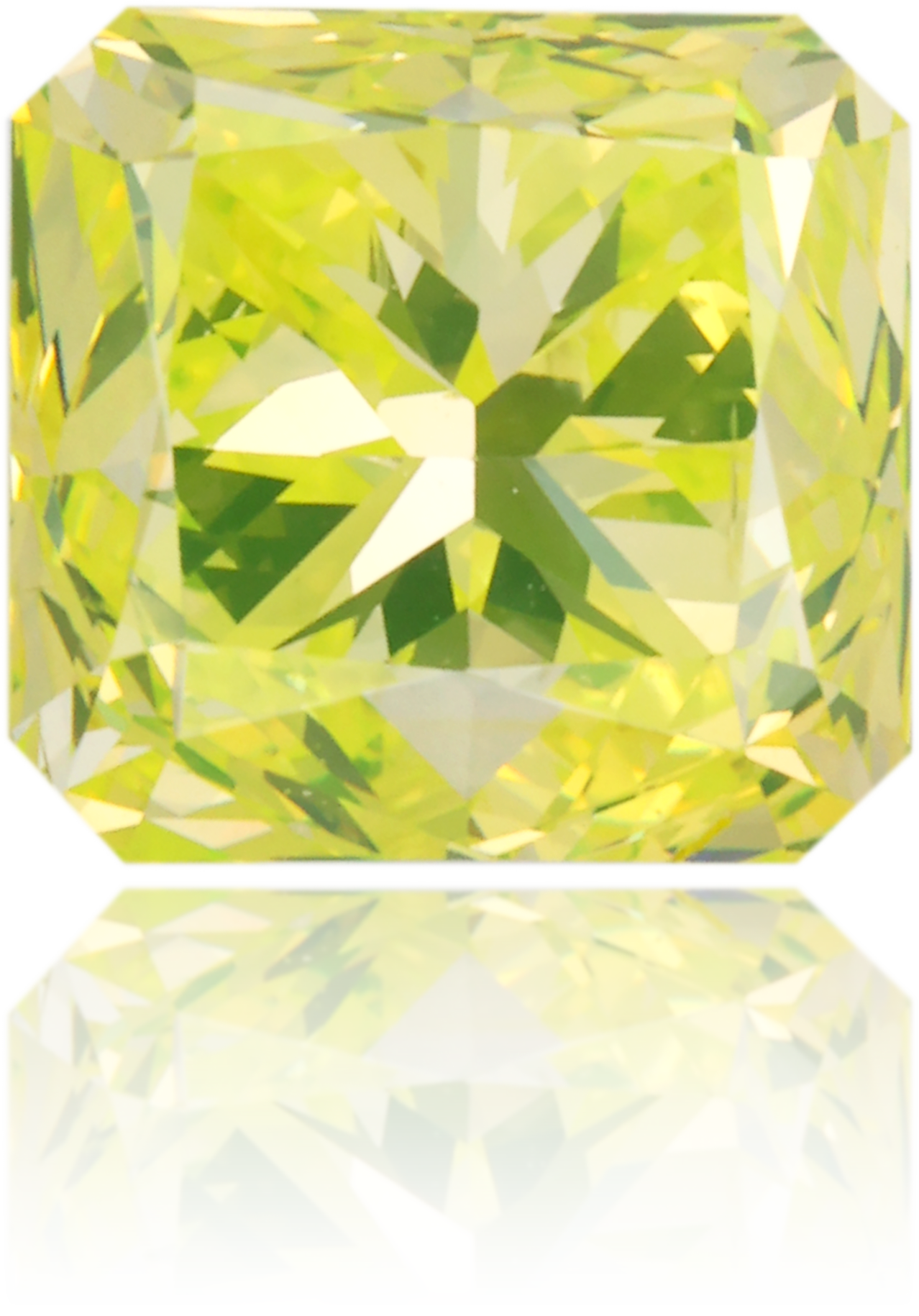 Natural Green Diamond Rectangle 2.01 ct Polished
