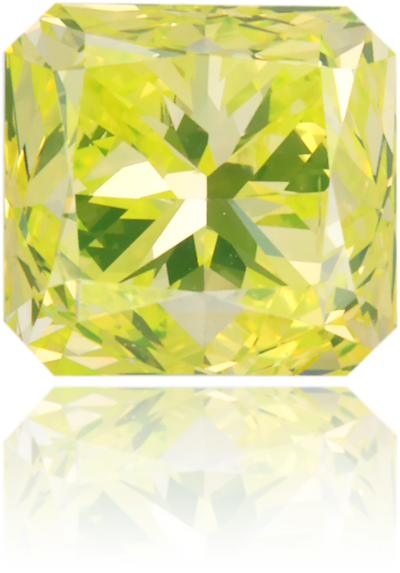 Natural Green Diamond Rectangle 2.01 ct Polished