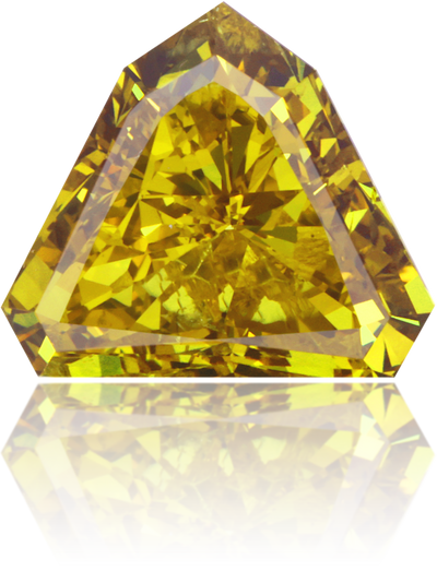 Natural Green Diamond Shield 4.01 ct Polished