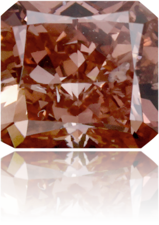 Natural Pink Diamond Rectangle 0.79 ct Polished