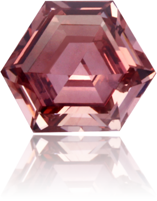 Natural Pink Diamond Hexagon 0.31 ct Polished