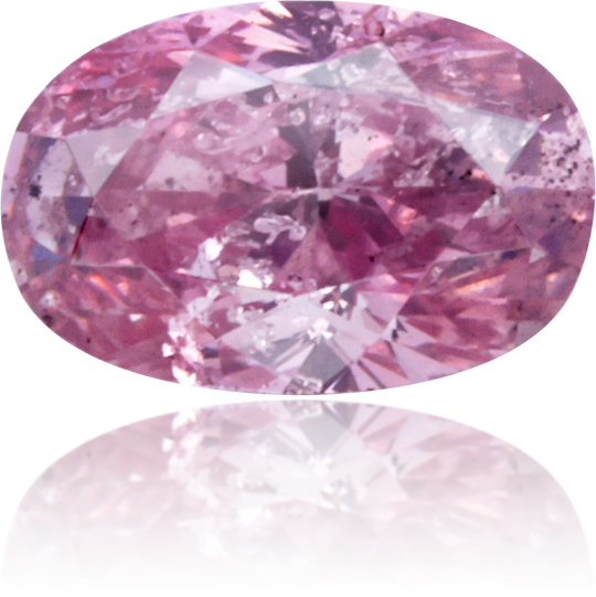Natural Purple Diamond Oval 0.48 ct Polished