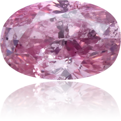 Natural Purple Diamond Oval 0.48 ct Polished