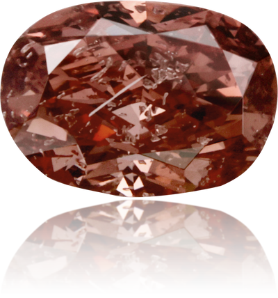 Natural Pink Diamond Oval 0.63 ct Polished