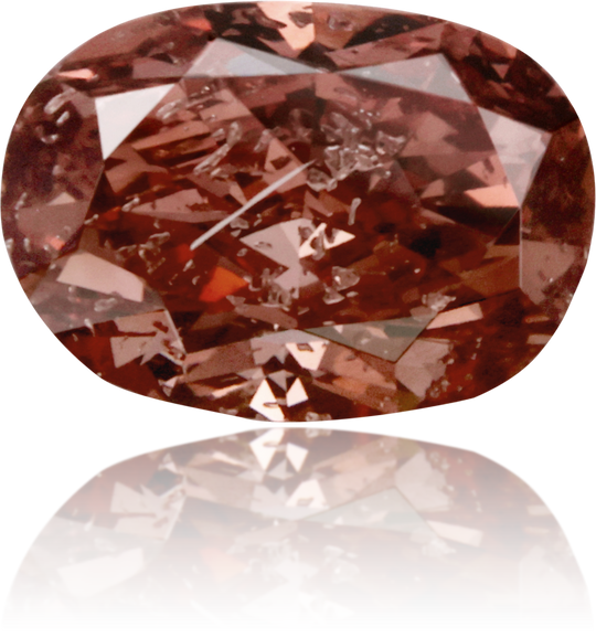 Natural Pink Diamond Oval 0.63 ct Polished