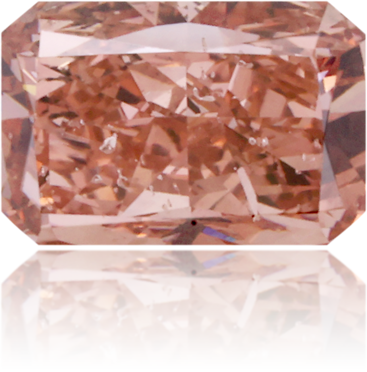 Natural Pink Diamond Rectangle 0.83 ct Polished