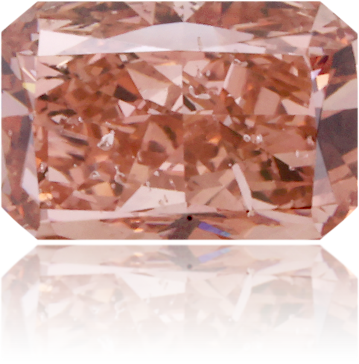Natural Pink Diamond Rectangle 0.83 ct Polished