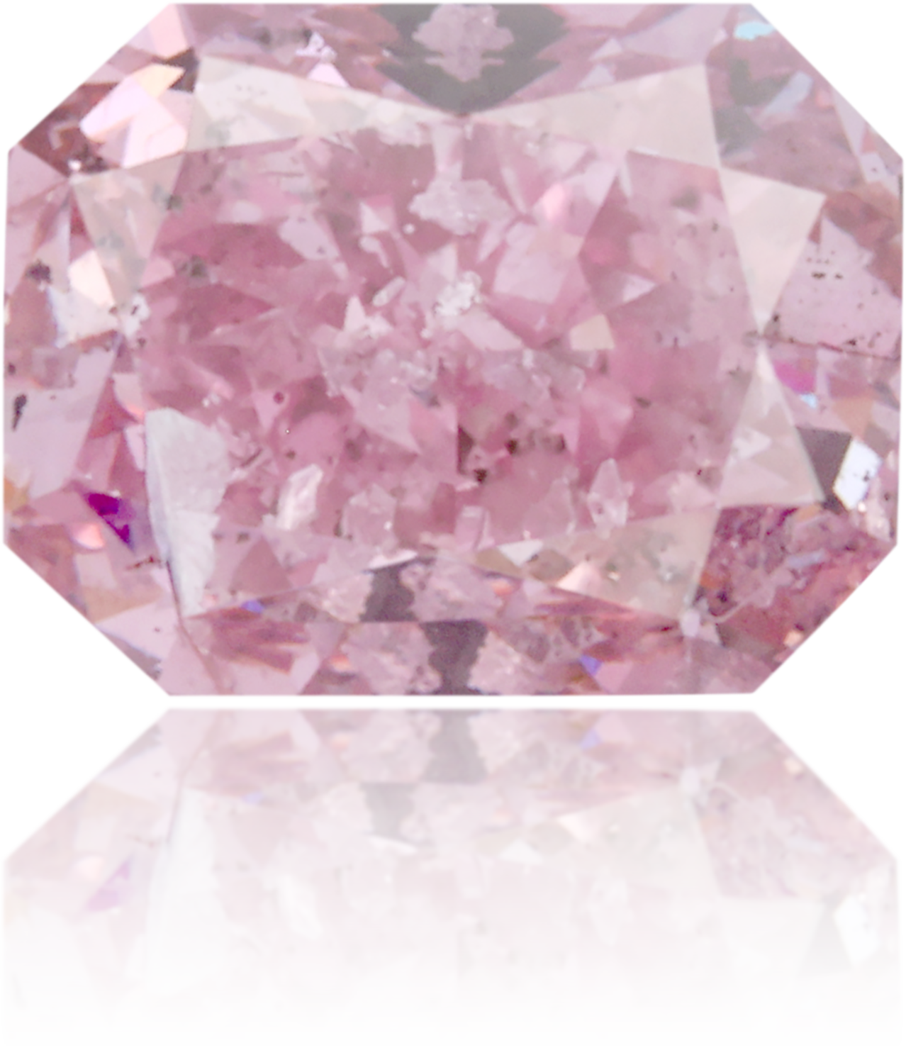 Natural Pink Diamond Rectangle 1.04 ct Polished
